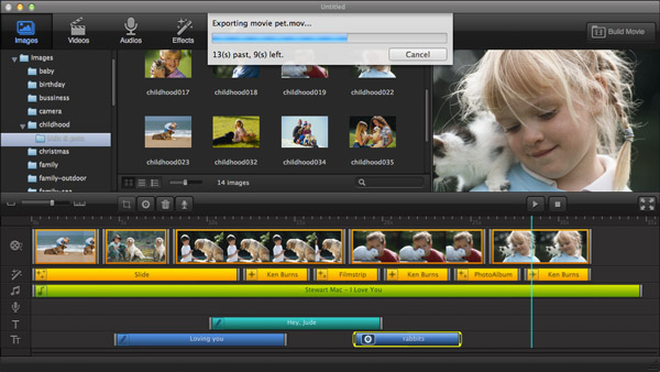 Publish movies in Best Video Editing Software on Mac
